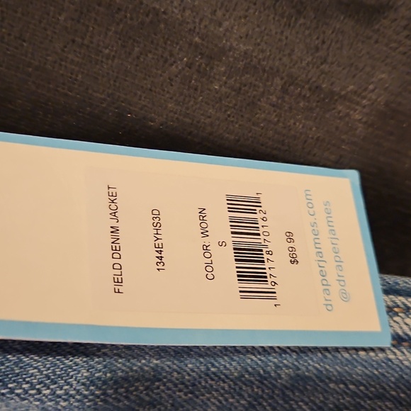 Draper James Reese Witherspoon 4 pocket button down denim jean jacket NWT - Picture 6 of 10